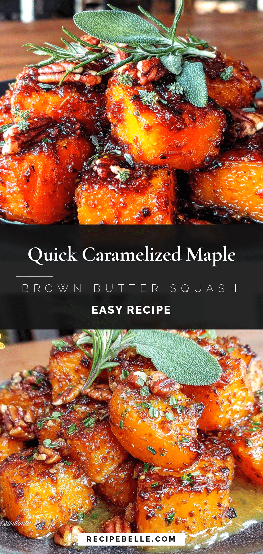 caramelized maple brown butter squash recipe