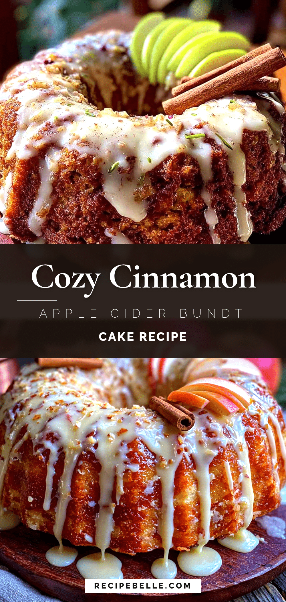 cinnamon apple cider bundt cake recipe