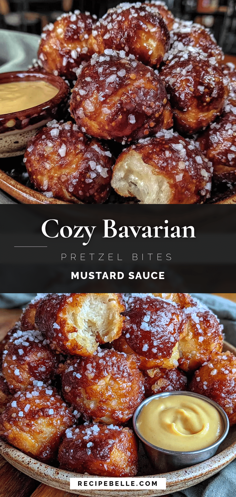 Cozy Bavarian Pretzel Bites with Mustard Sauce recipe