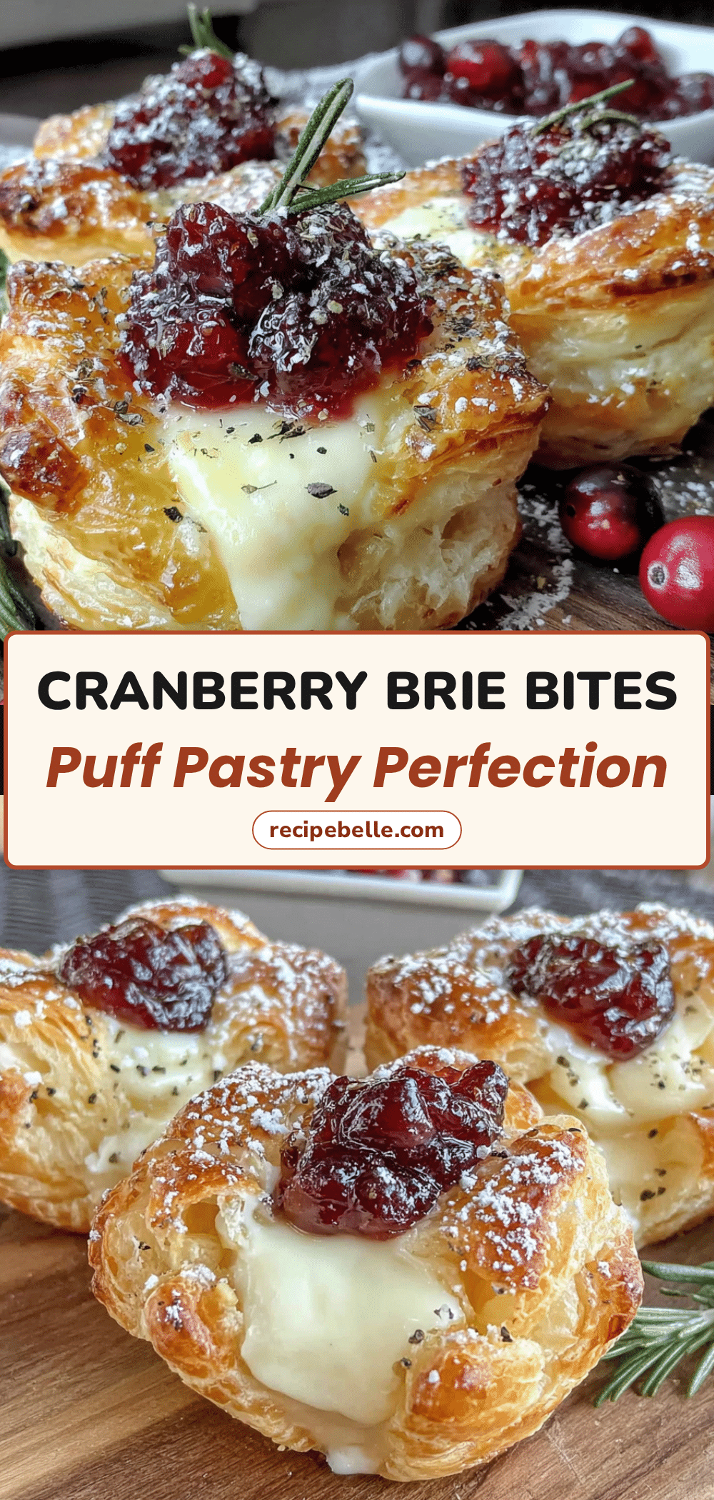 cranberry brie bites recipe