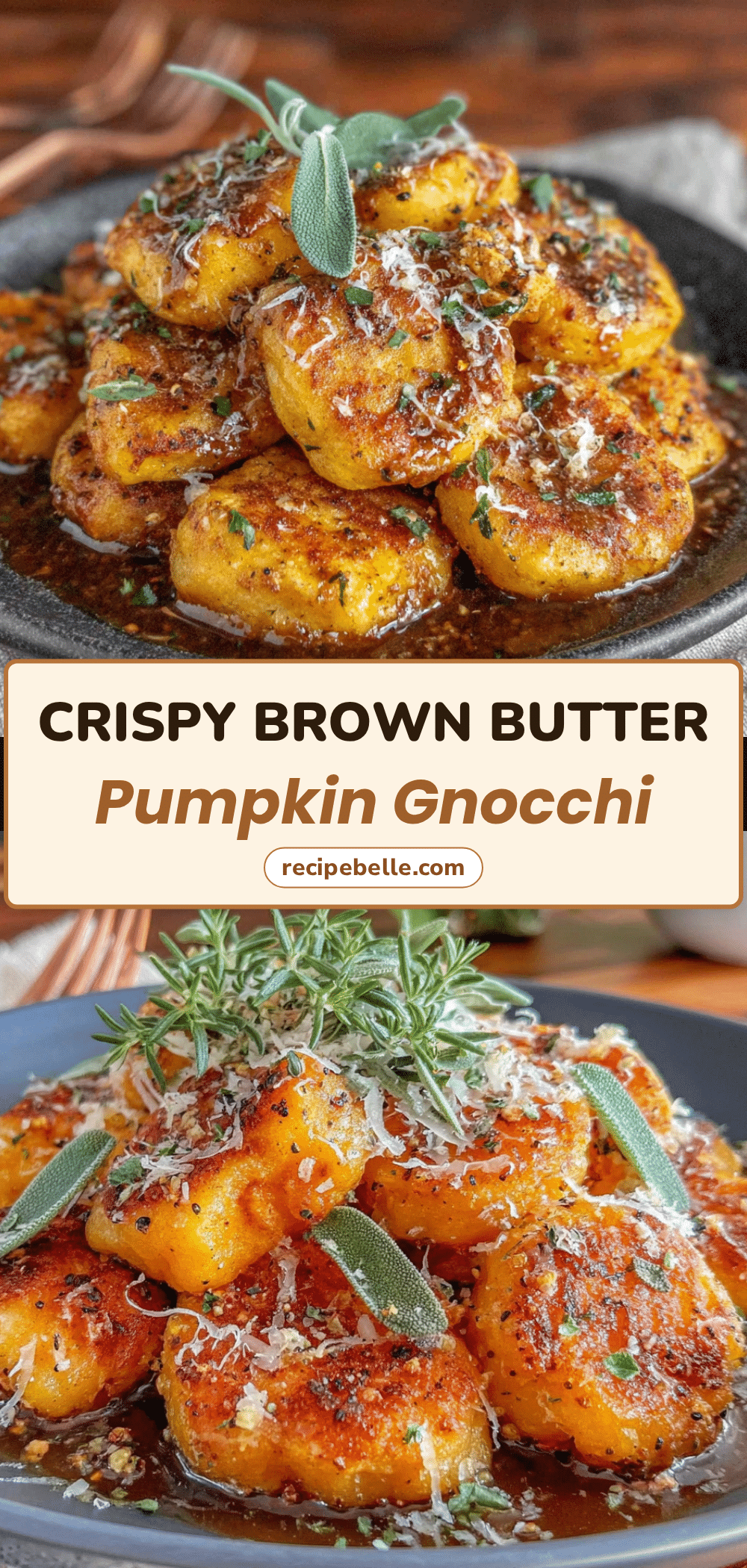 crispy pan-fried pumpkin gnocchi with brown butter sage recipe