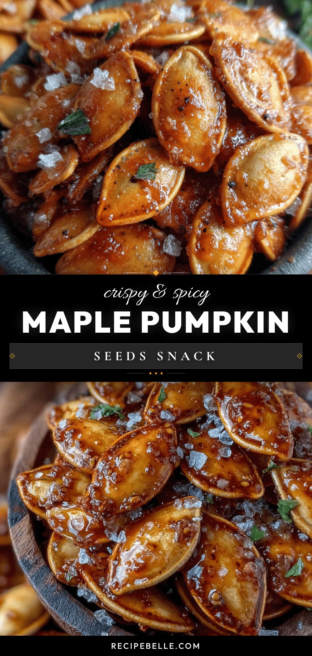 crispy spicy maple roasted pumpkin seeds recipe