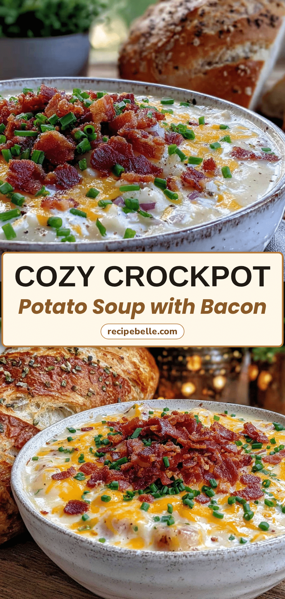 crockpot potato soup with bacon recipe