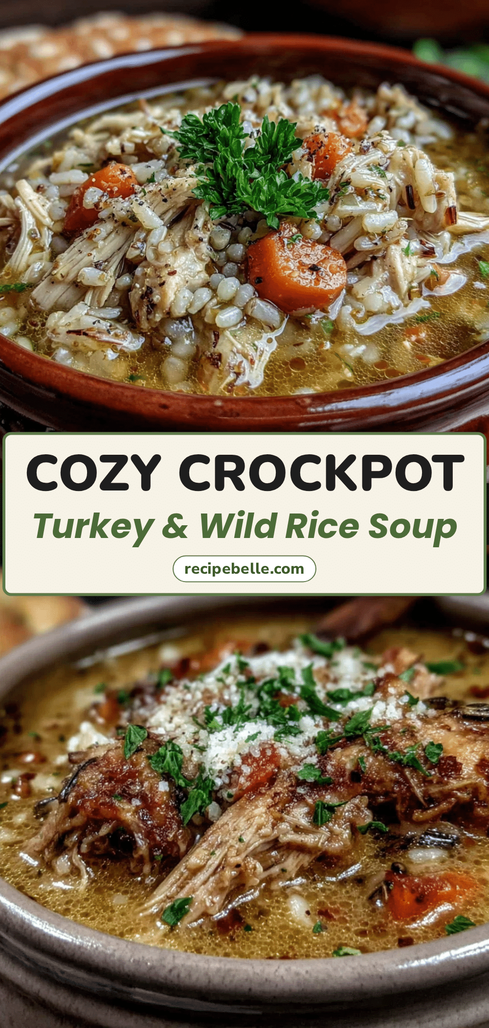 crockpot turkey and wild rice soup recipe