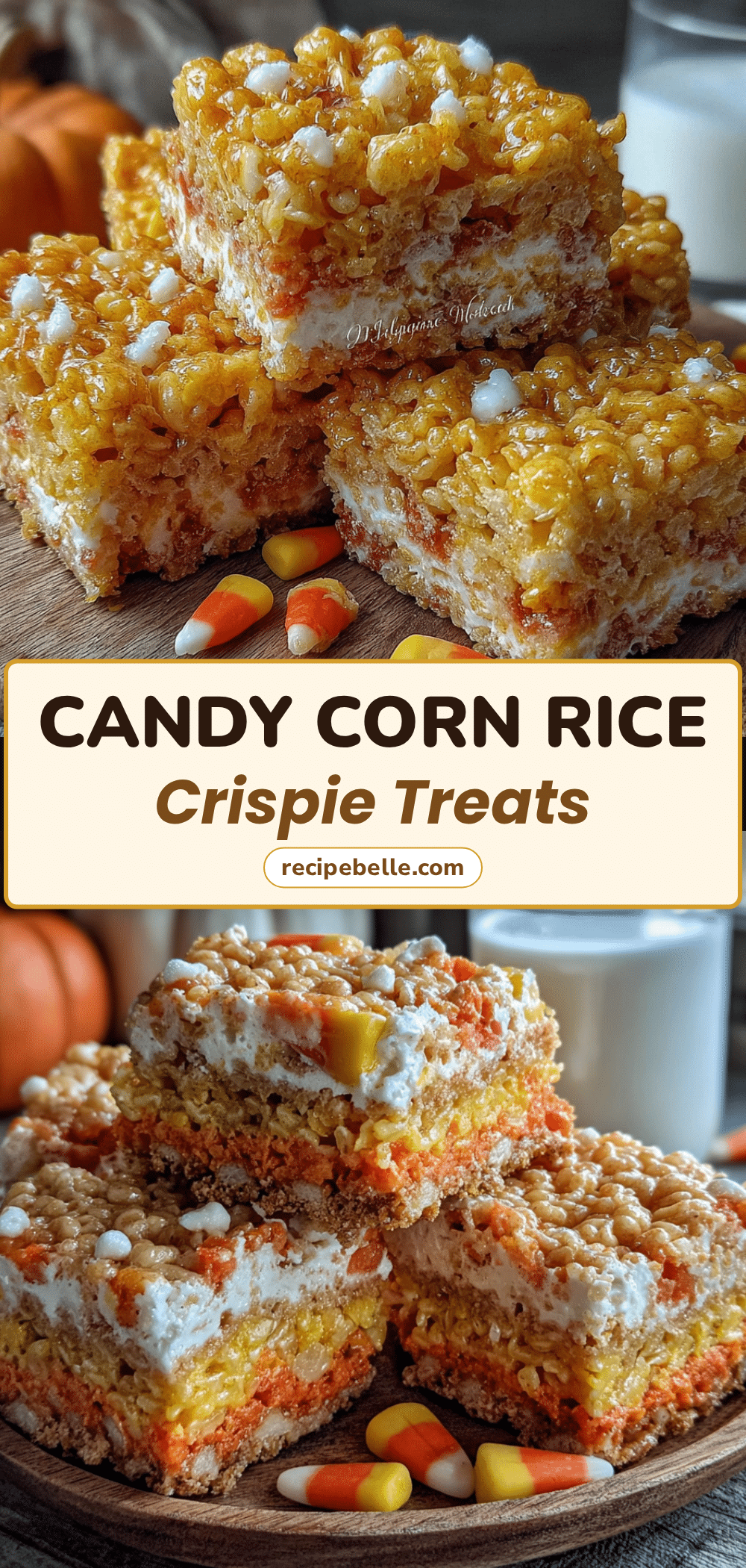 easy candy corn rice krispie treats recipe