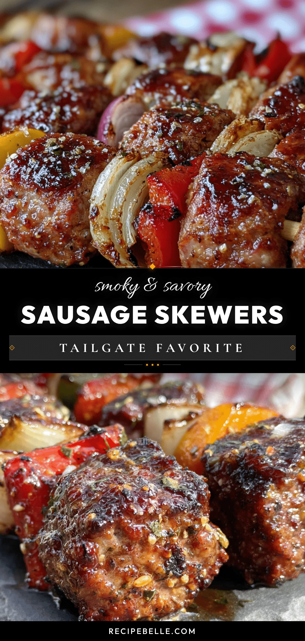 easy smoked sausage tailgate skewers recipe