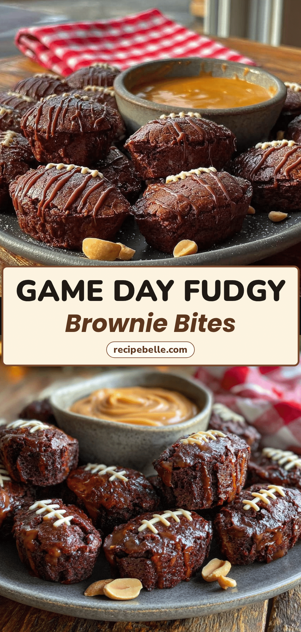 football brownie bites recipe