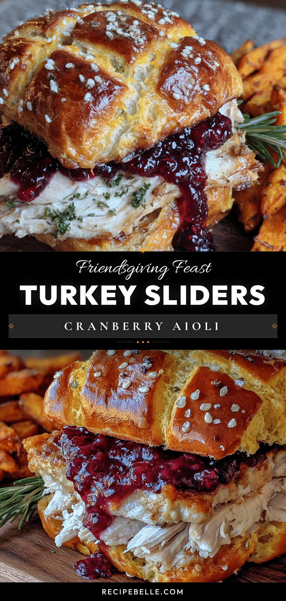 Friendsgiving turkey sliders with cranberry aioli recipe