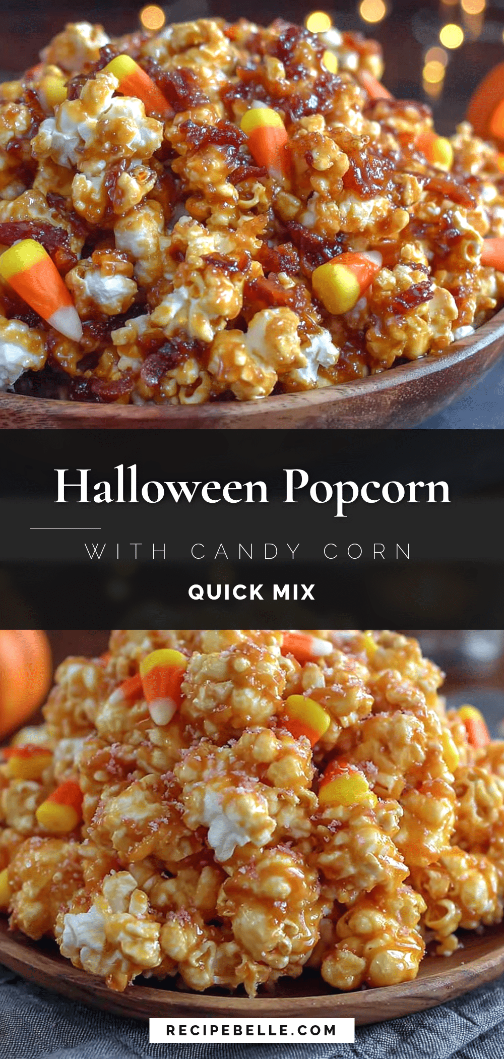 halloween popcorn mix with candy corn recipe