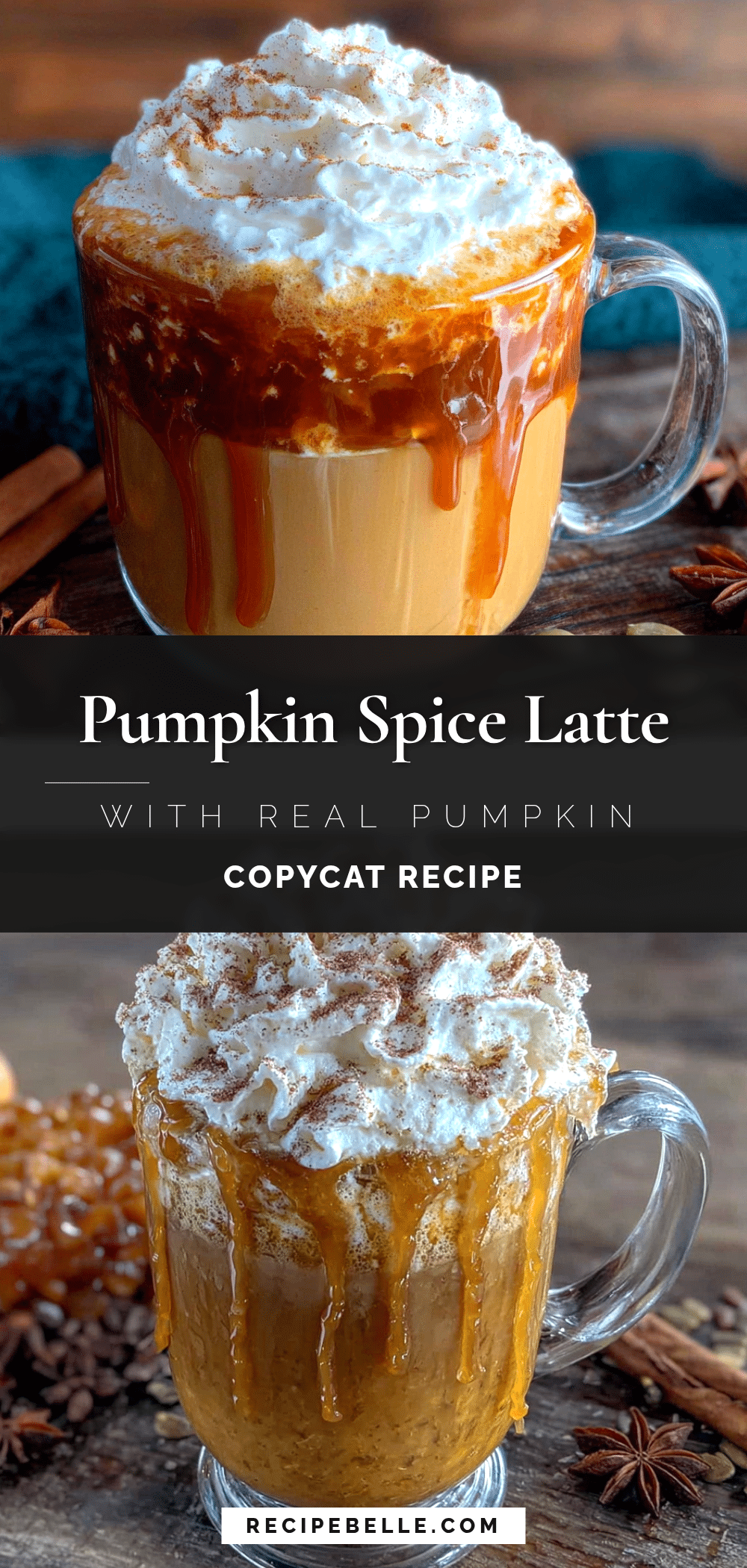 homemade pumpkin spice latte with real pumpkin puree recipe