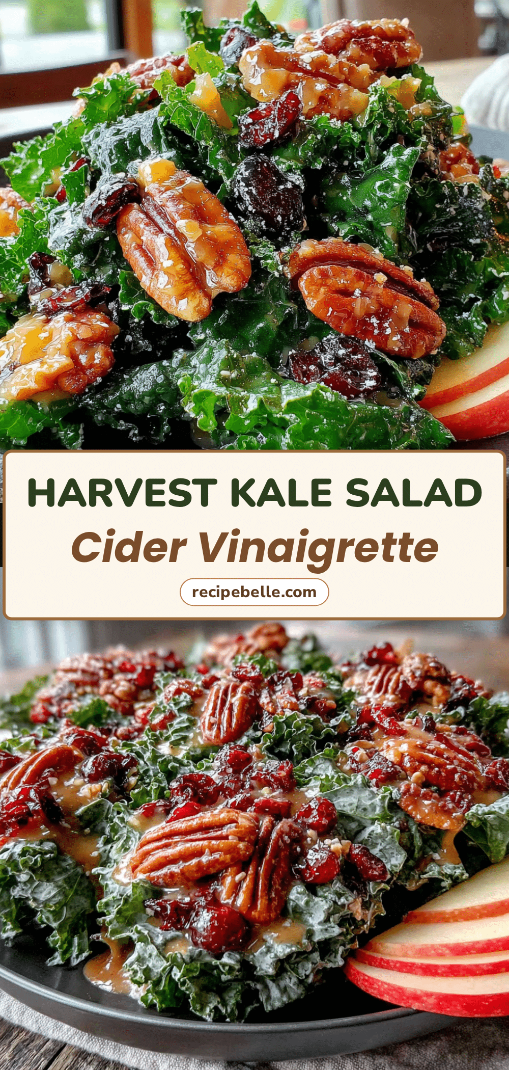 kale salad with cranberries and pecans recipe