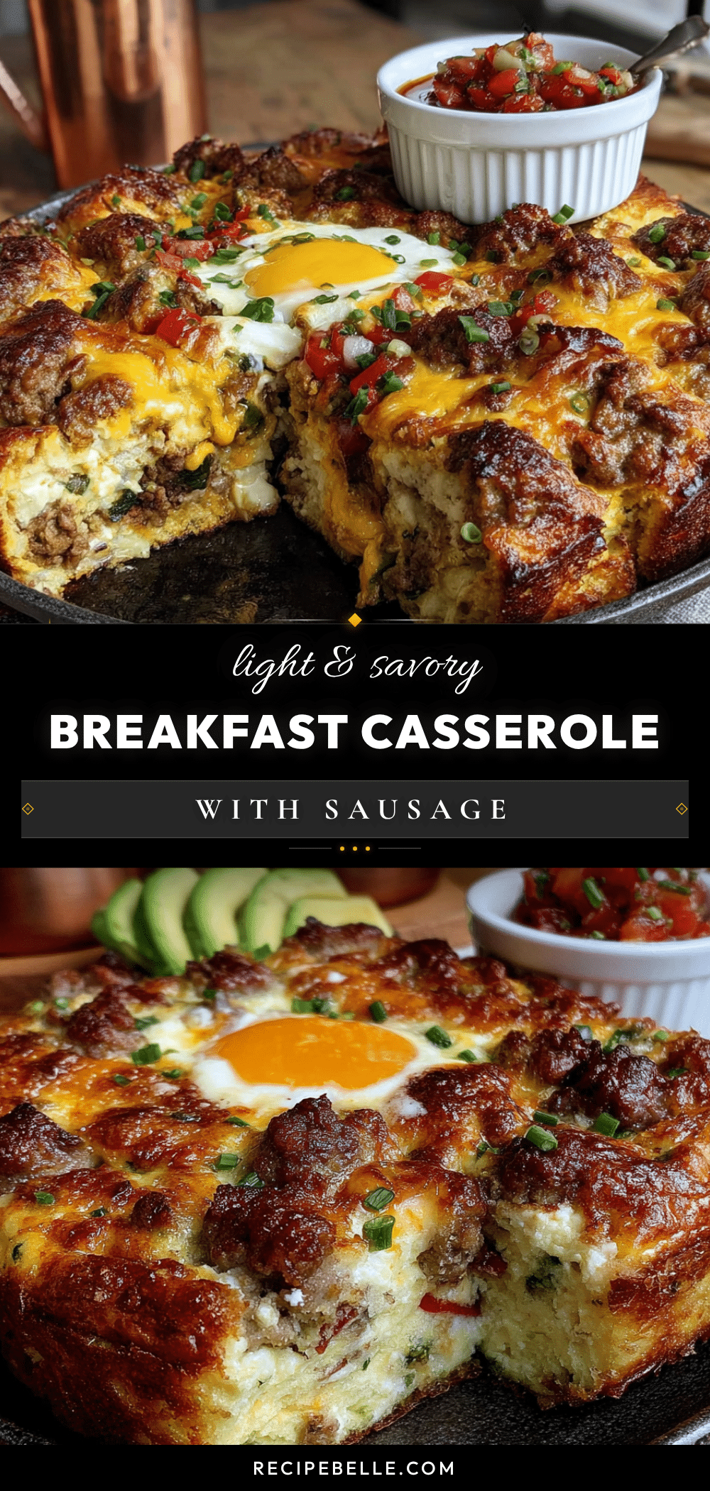 light make-ahead breakfast casserole with sausage recipe