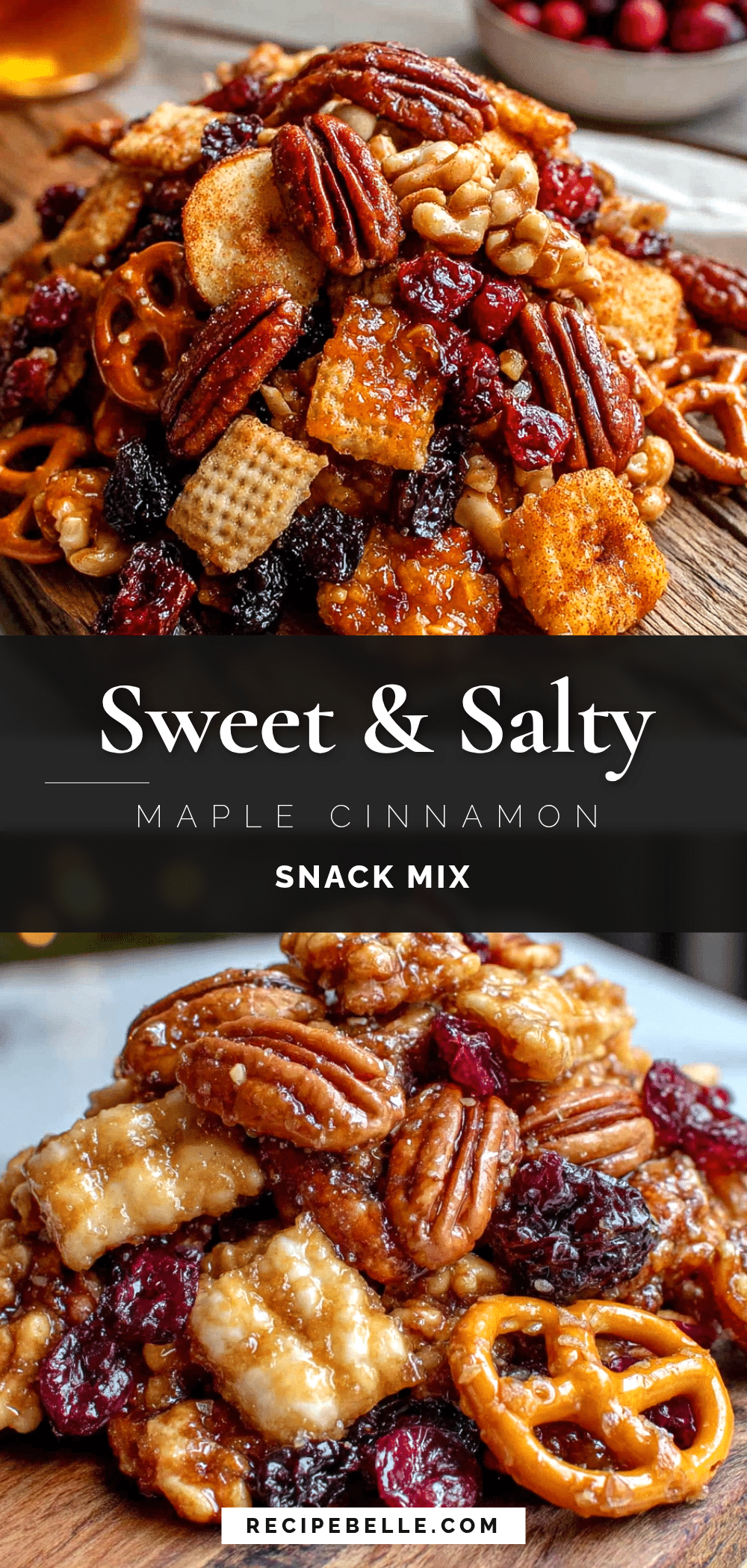 maple cinnamon harvest snack mix recipe