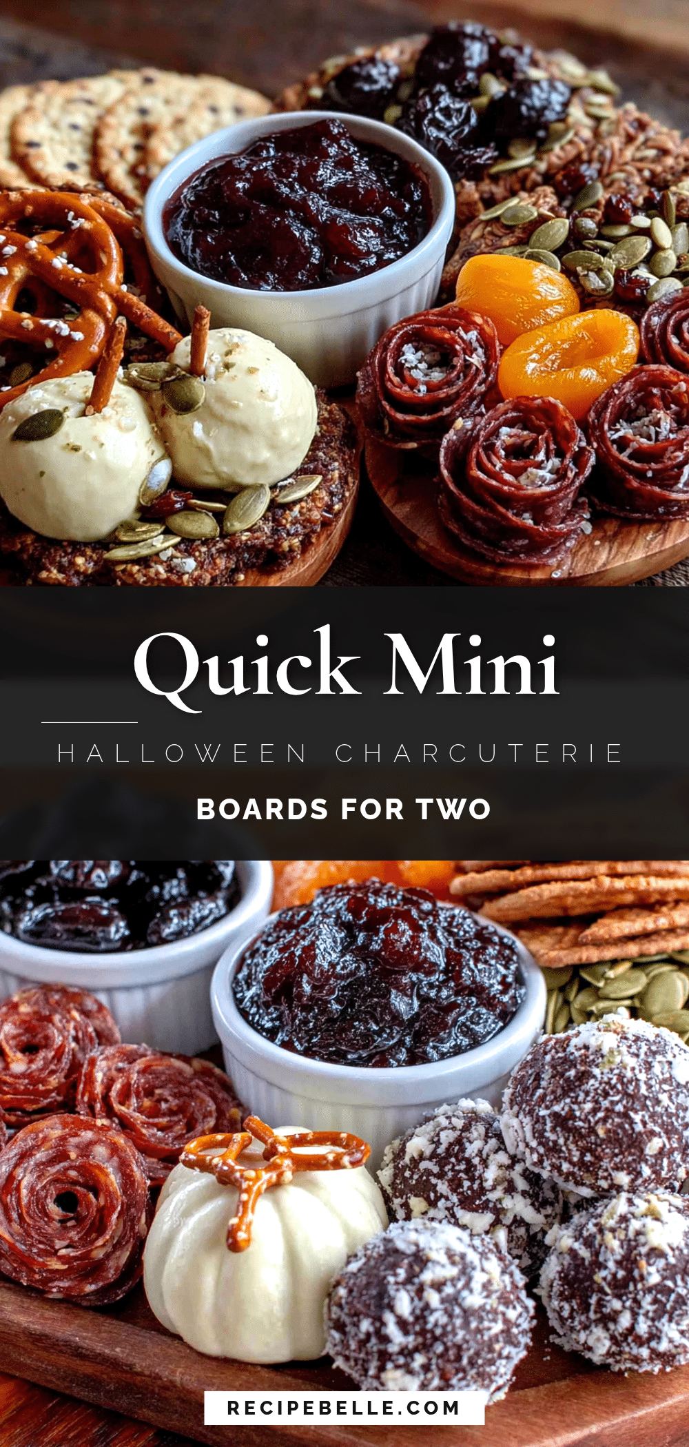 mini halloween charcuterie boards for two recipe