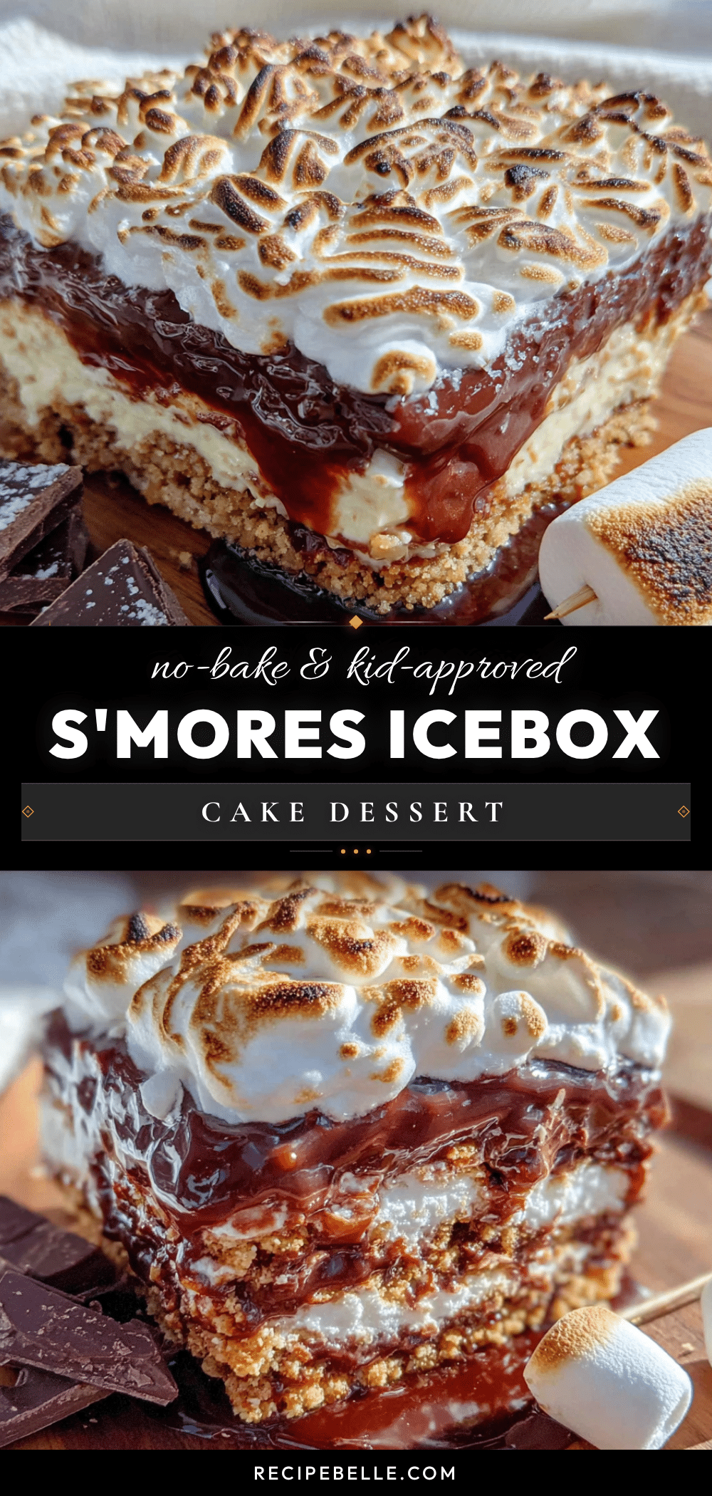no-bake smores icebox cake recipe