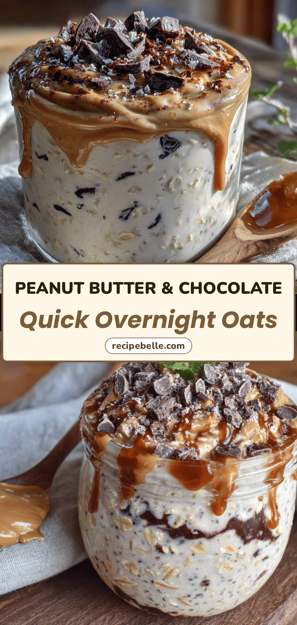 overnight peanut butter chocolate chip oats recipe