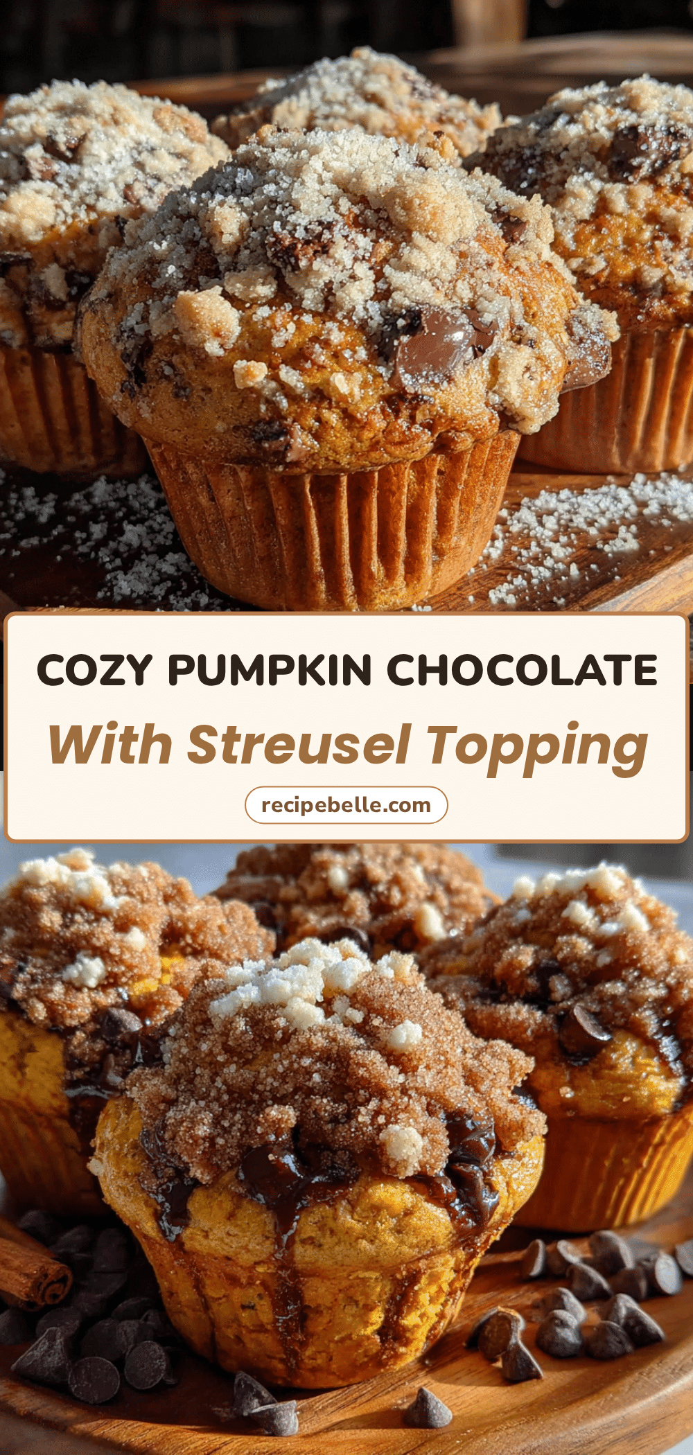 pumpkin chocolate chip muffins with streusel recipe