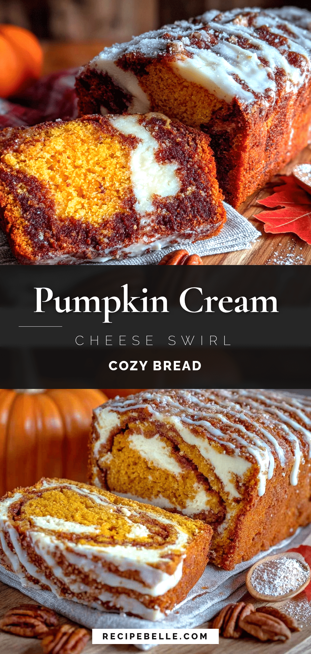 pumpkin cream cheese swirl bread recipe
