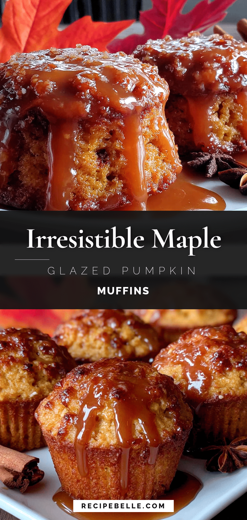 pumpkin muffins with maple glaze recipe