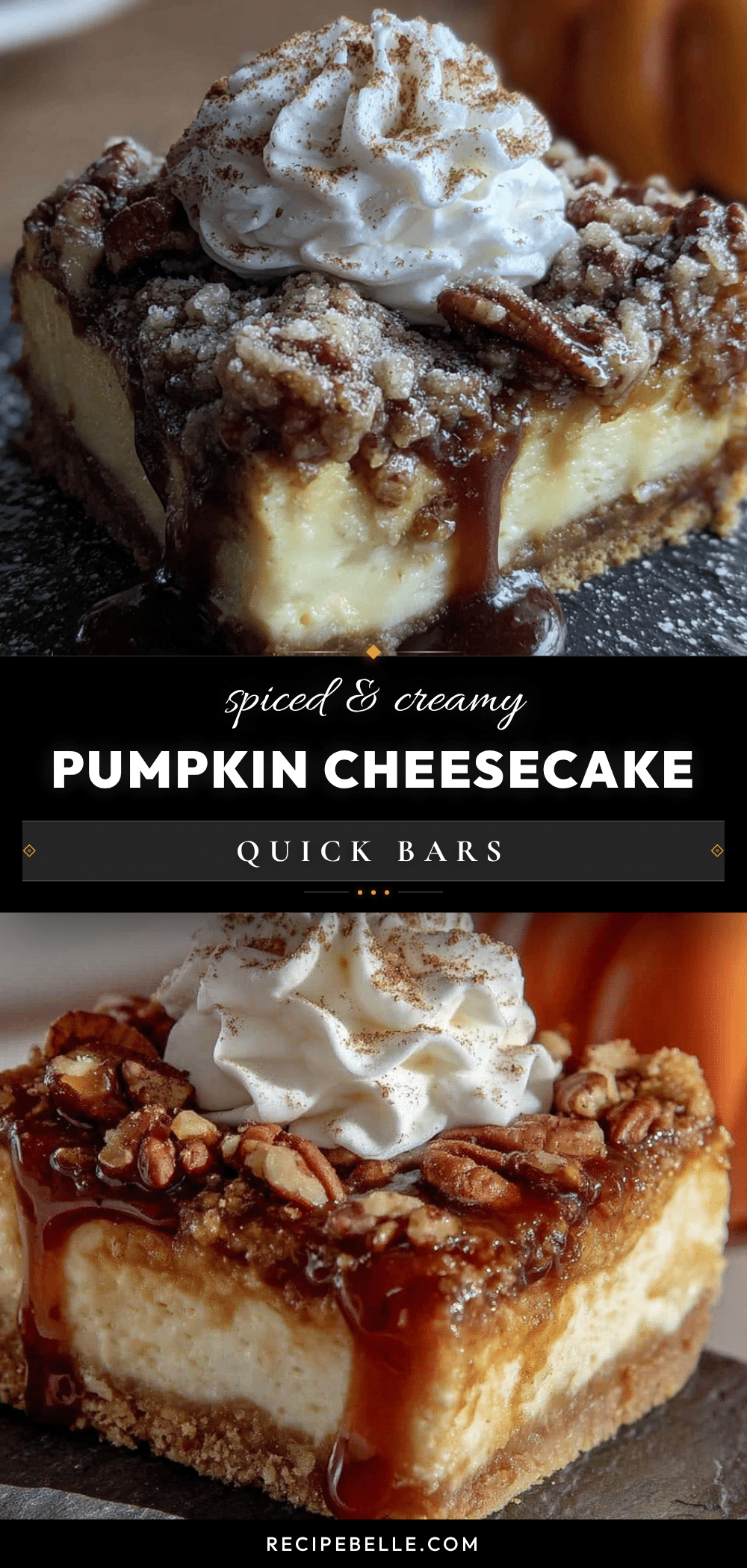 pumpkin pie spice cheesecake bars recipe