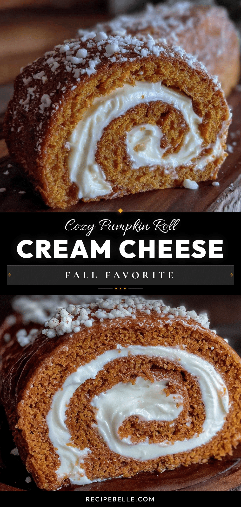 pumpkin roll with cream cheese filling recipe