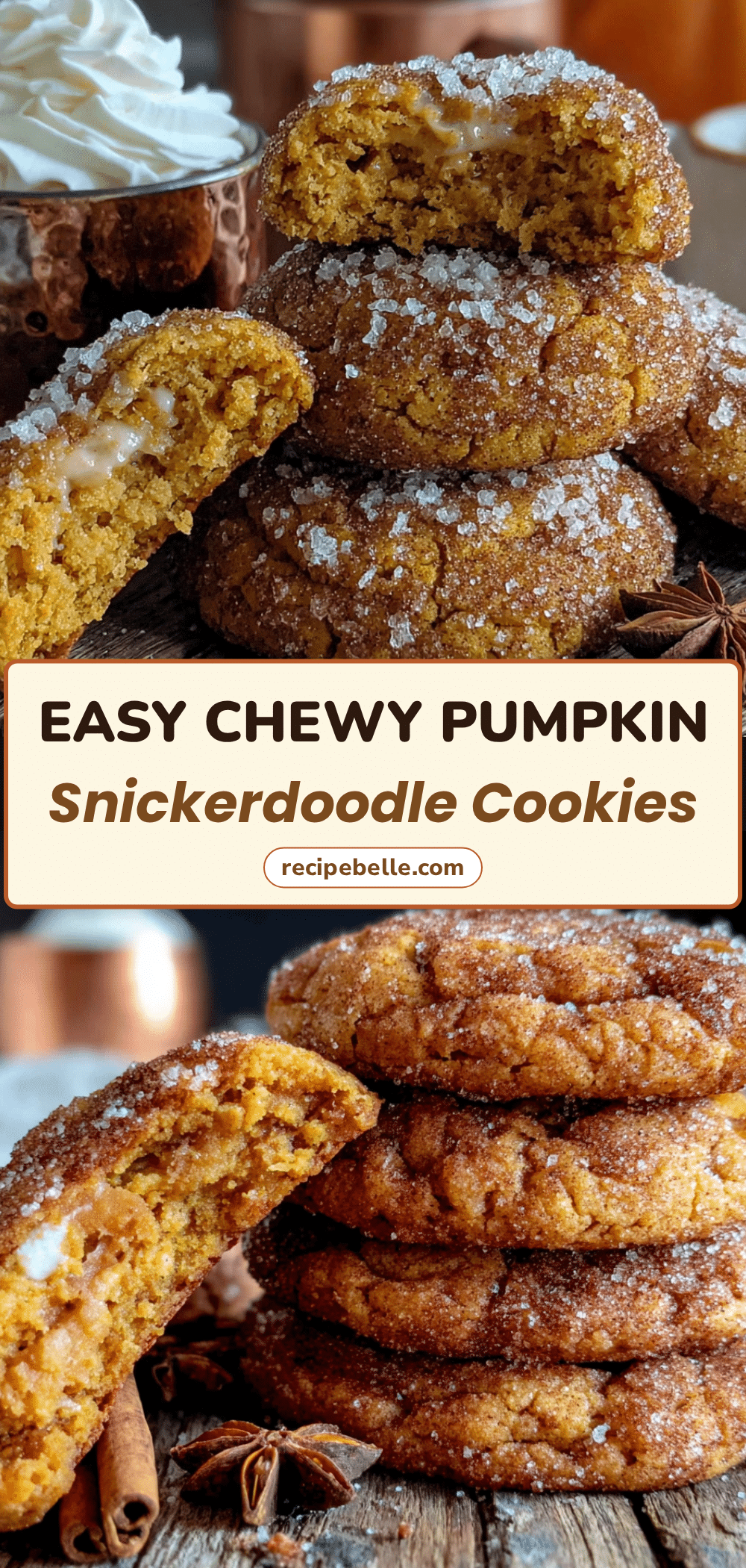 pumpkin snickerdoodle cookies recipe