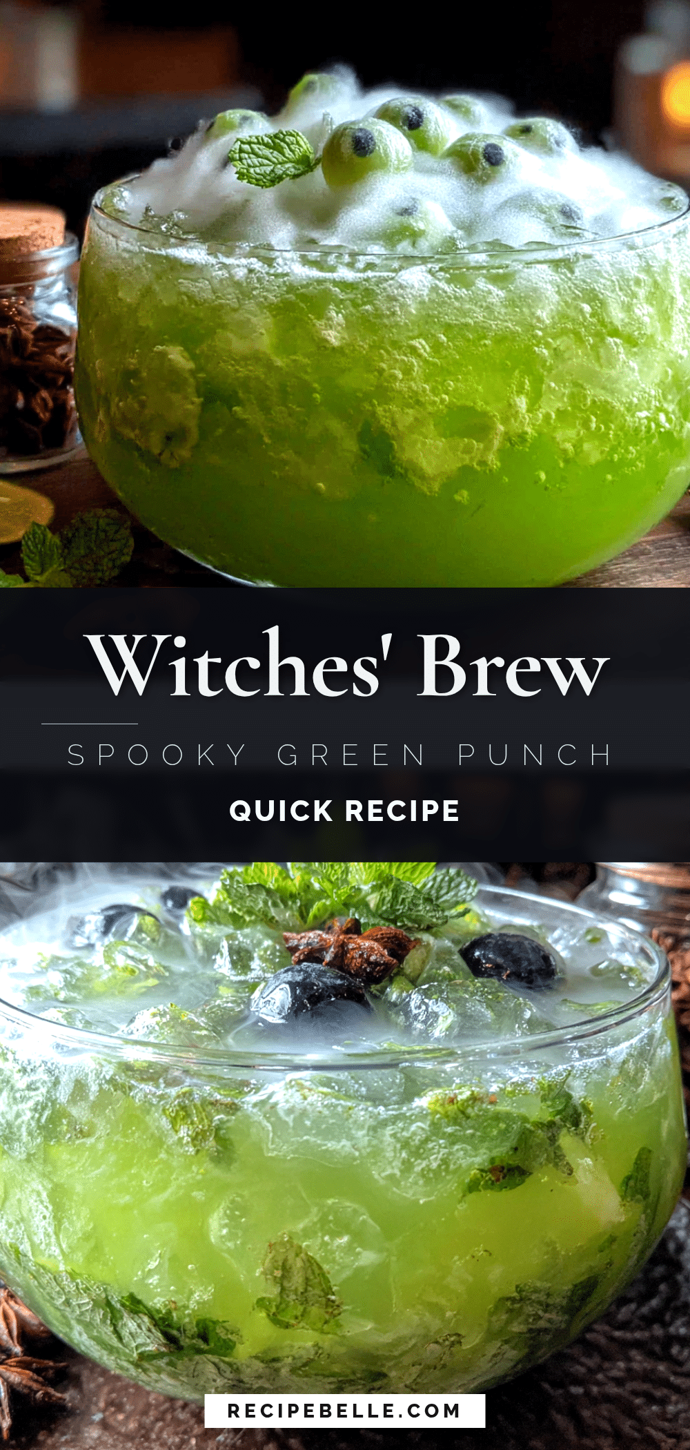 quick spooky witches brew green punch recipe