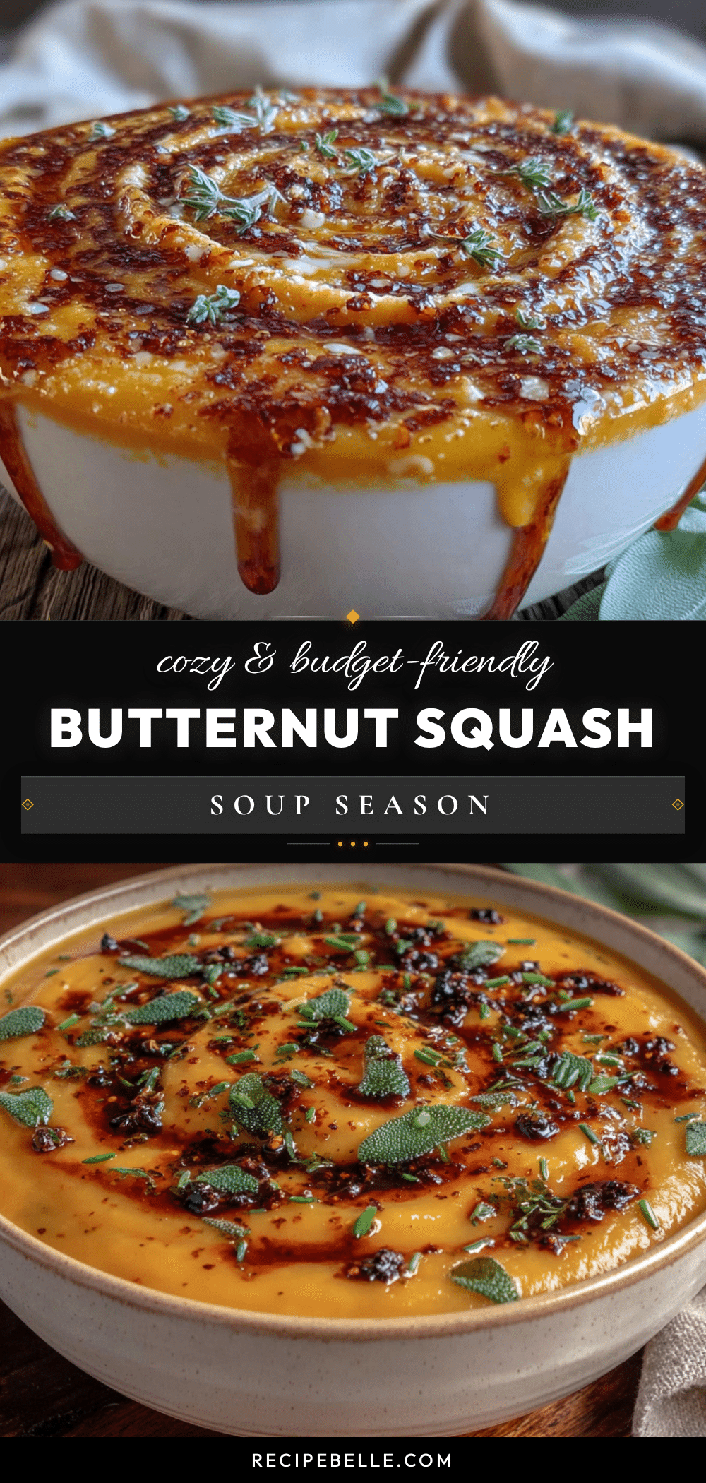 roasted butternut squash soup recipe