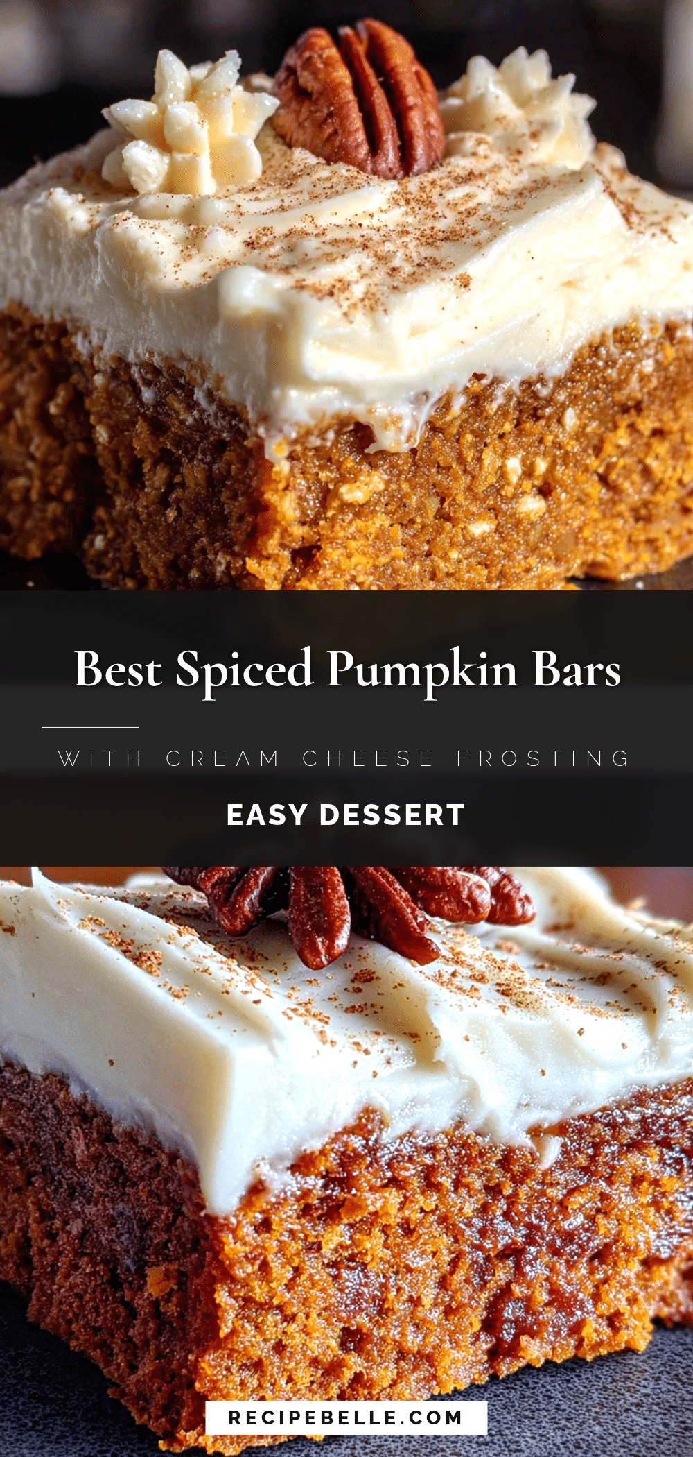 spiced pumpkin bars recipe