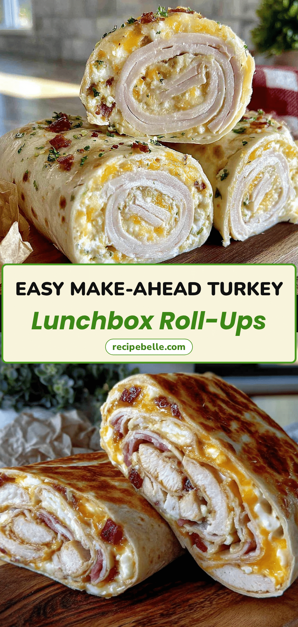 turkey and cheese roll-ups recipe