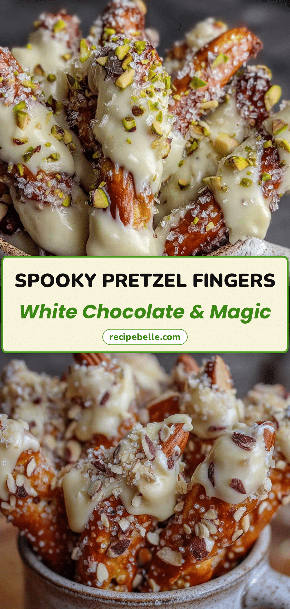 white chocolate pretzel fingers recipe
