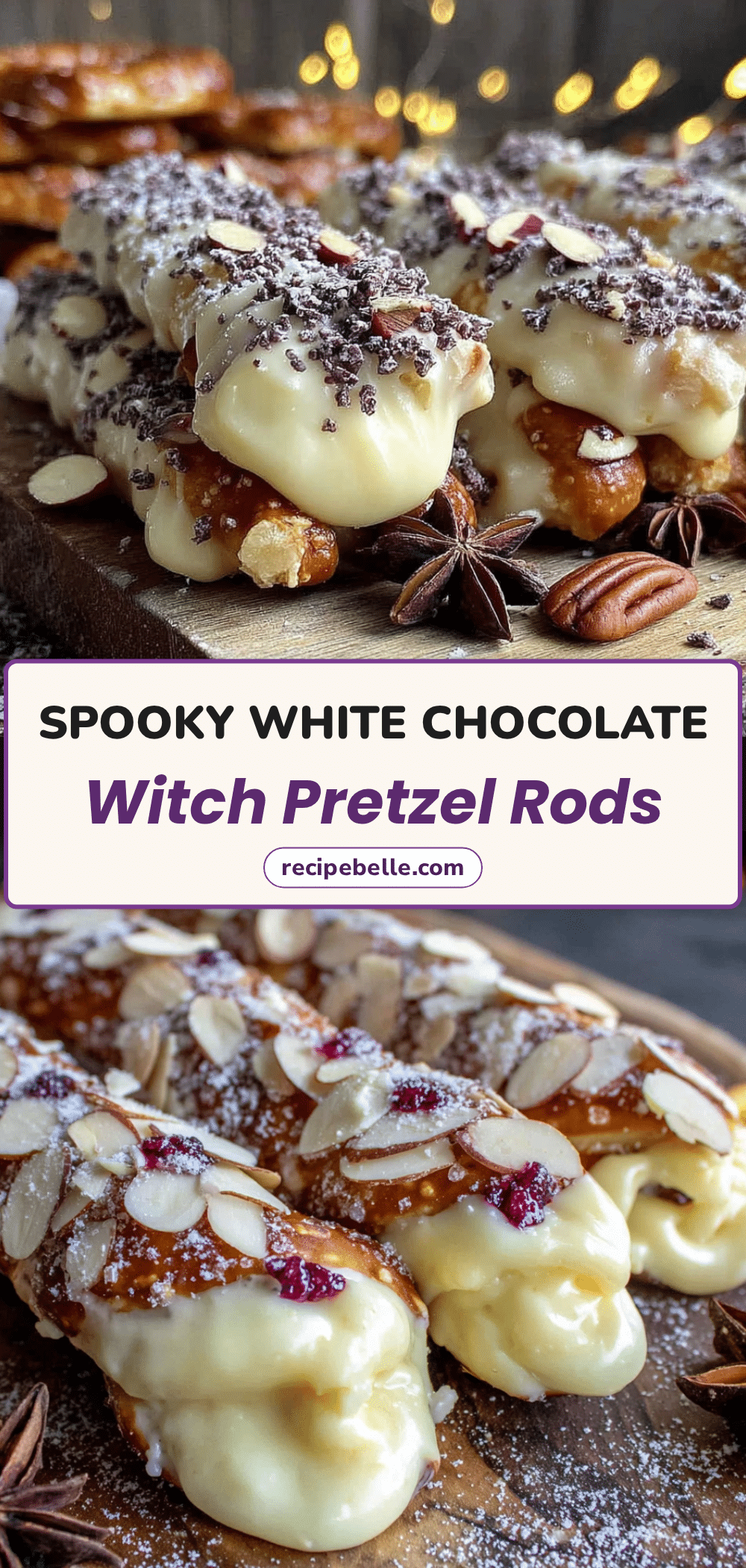 witch finger pretzel rods recipe